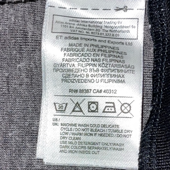 Adidas Men’s Classic Black and White 3- stripe track jacket Size Small - Picture 6 of 7